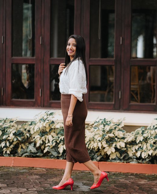A model in the autumn womenswear edit