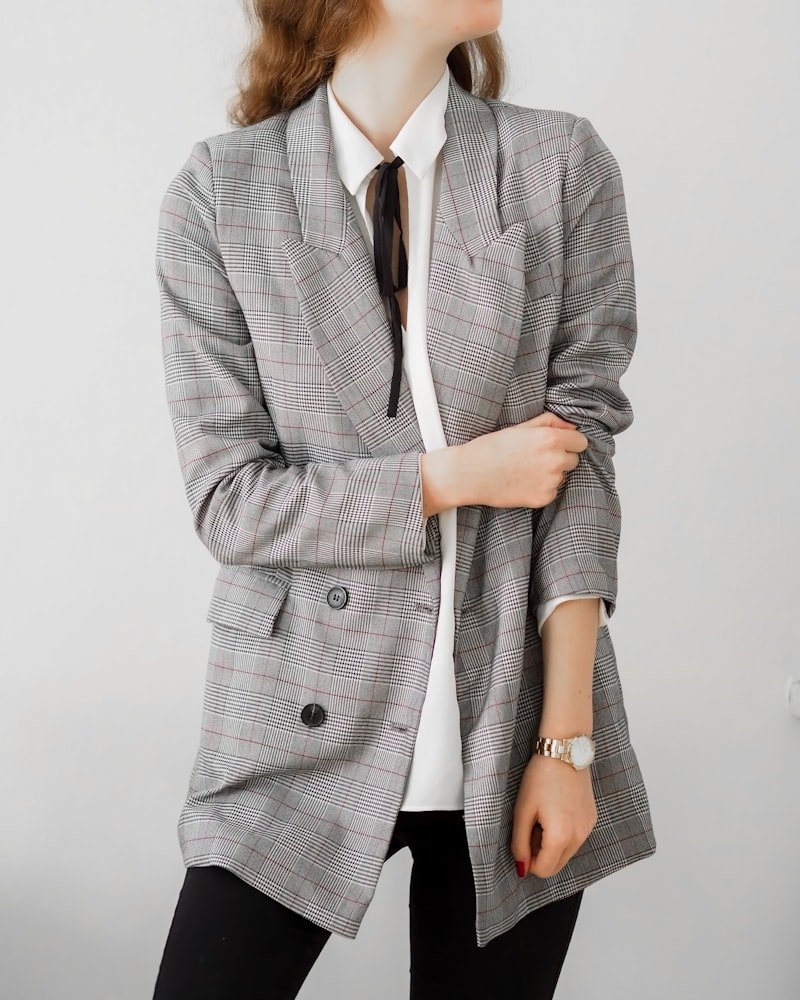 Isolde Check Longline Blazer