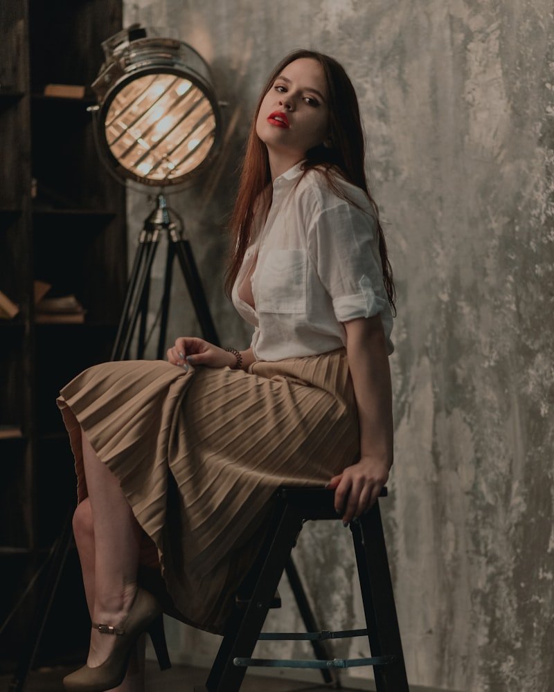 Verity Pleated Silk Skirt
